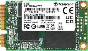 TS256GMSA470T (256GB, mSATA SSD, SATA3, 3D TLC BiCS5, PE: 3K, 30u")