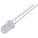 OSW44P5161A, LED; 5mm; white cold; 8400?10000mcd; 60°; Front: convex; 2.7?3.4V