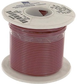 Фото 1/5 1857 RD005, 1857 Series Red 0.75 mm² Hook Up Wire, 18 AWG, 7/0.40 mm, 30m, PVC Insulation