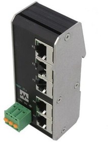 Фото 1/2 58900, Switch Ethernet; unmanaged; Number of ports: 5; 9?36VDC; RJ45