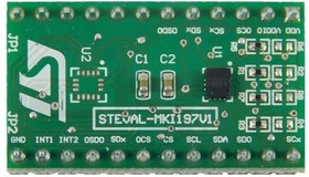 Фото 1/4 STEVAL-MKI197V1, Acceleration Sensor Development Tools LSM6DSOX adapter board for a standard DIL24 socket