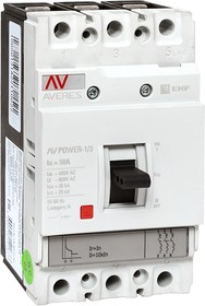 Фото 1/10 Выключатель автоматический 3п 50А 35кА AV POWER-1/3 TR AVERES EKF mccb-13-50-TR-av