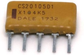 20105D1X104K5P, Capacitor Arrays & Networks 5pin .1uF 10% 50volts X7R