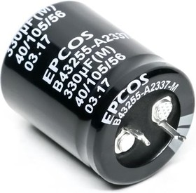 B43255A5476M000, Aluminum Electrolytic Capacitors - Snap In 47uF 450VDC 20% Long Life 6mm Term