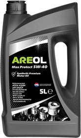 5W40AR009, AREOL Max Protect 5W-40 (5L)_масло моторное! синт.\ ACEA A3/B4, API SN/CF, VW 502.00/505.00