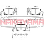 HP8507NY, Колодки тормозные дисковые, зад. HONDA CIVIC VII Hatchback 06- (2021-08-11)