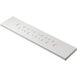 7705235, EL Series RAL 7035 Sheet Steel Gland Plate, 599mm W for Use with EL Series