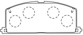 D2085, Колодки тормозные дисковые