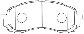 Колодки тормозные дисковые пер. Subaru Impreza 1.5,1.6 00- D7058