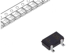 Фото 1/2 DAP202KT146, Diodes - General Purpose, Power, Switching SWITCH 80V 100MA