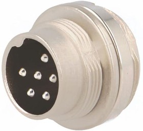 Фото 1/5 C091-31W006-1002, Amphenol C 091 D Series, 6 Pole Din Plug Plug, 5A, 300 V ac/dc IP67