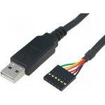 TTL-232R-5V, USB Cables / IEEE 1394 Cables USB Embedded Serial Conv 5V 0.1" Header