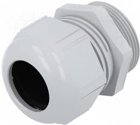 Cable gland, M32, 36 mm, Clamping range 11 to 21 mm, IP68, silver gray, 53111040