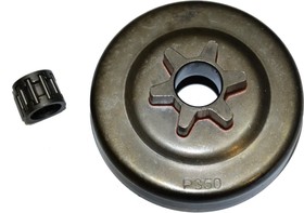 Фото 1/2 Ведущая звездочка цепи с подшипником для Husqvarna 137/142/236/240 122004