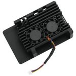 RA787 Корпус ACD Metal Aluminum Case with Four-line Double Fans for Raspberry Pi 5