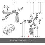 8200123551, Пружина подвески передняя Renault Master II (1999 - 2010)