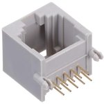 GLX-N-1010M, Modular Connectors / Ethernet Connectors 10P10C R/A PCB GREY LOW PROFILE