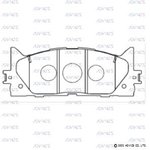 SN947, Дисковые тормозные колодки ADVICS (2 шт.);Дисковые тормозные колодки ADVICS