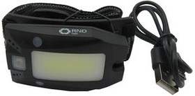 RND 510-00006, Headlamp, LED, Rechargeable, 150lm, 18m, IPX4, Black