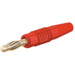 64.1020-22, In-Line Test Plug ø4mm Red 32A 30V Gold-Plated