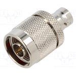 CT2762, RF Adapters - Between Series Coax Adapter - BNC(f) - N(m), 50 Ohm, 4GHz