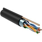 ITK Витая пара F/UTP кат.5E 4х2х24AWG solid LDPE с металлическим тросом 1,2мм ...