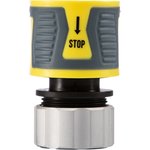 62-0305-F, Коннектор для шланга, быстросъемный 1/2" с аквастопом ...