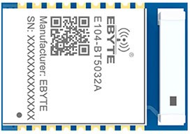 E104-BT5032A, Модуль BLE5.0, nRF52832, 2.4GHz, UART, 0.06 км, Ebyte | купить в розницу и оптом