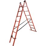 Универсальная двухсекционная диэлектрическая лестница-стремянка ССД-У 2x11 Д266491