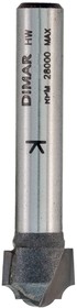 Фреза псевдофиленка классика R5 мм (25.4x16.5х73 мм; хвостовик 12 мм) 1310079