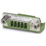 1841899, PSC 5 Way Through Hole D-sub Connector Plug, 3.5mm Pitch