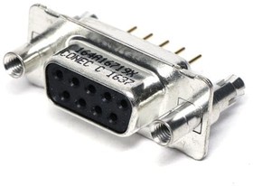 164A16719X, D-Sub Standard Connectors DSUB SOLDER PIN STR 3mmTH PREC MCHND CNT