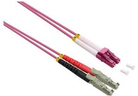 21.15.9472, Fibre Optic Cable Assembly 50/125 um OM4 Duplex E2000 - LC 2m