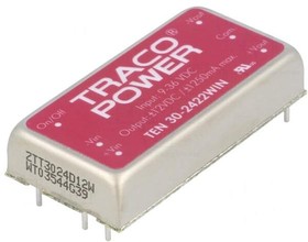 Фото 1/2 TEN 30-2422WIN, Isolated DC/DC Converters - Through Hole Product Type: DC/DC; Package Style: 2"x1"; Output Power (W): 30; Input Voltage: 9-3