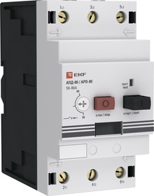 Фото 1/10 Выключатель автоматический для защиты двигателя АПД-80 56-80А EKF apd3-56-80