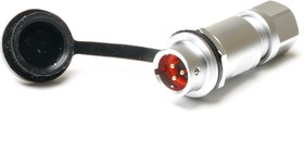 Circular Connector, 3 Contacts, Cable Mount, M8 Connector, Plug, Male, IP67