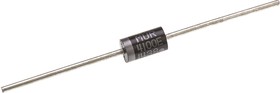 Фото 1/6 1000V 4A, Rectifier Diode, 2-Pin DO-201AD MUR4100ERLG