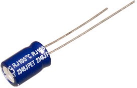 Фото 1/2 ERJ1VM470E09OT, 47uF 35V 520m@100kHz 20% 380mA@100kHz Plugin,D6.3xL9mm Aluminum Electrolytic Capacitors - Leaded ROHS