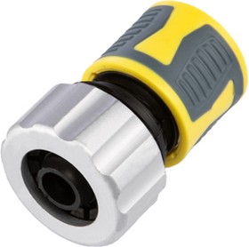 Фото 1/5 62-0306-F, Коннектор для шланга, быстросъемный 3/4" с термопластичной резиной и зажимной гайкой из цинка Профи