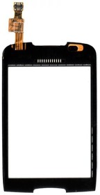 Фото 1/3 Сенсорное стекло (тачскрин) для Samsung Galaxy Mini S5570 GT-S5570 черный