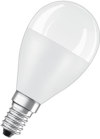 Фото 1/2 4058075579743, Лампа светодиодная LED 10 Вт E14 4000К 800Лм шарик 220 В (замена 75Вт) OSRAM