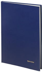 Фото 1/7 Книга учета 144л клетка твердая бумвинил блок офсет А4 200х290мм 130226