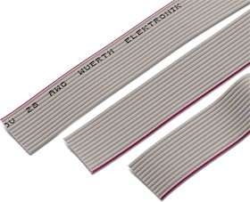 WR-CAB Series Flat Ribbon Cable, 6-Way, 1.27mm Pitch, 1m Length