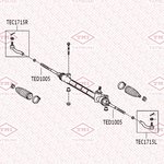 TED1005, Тяга рулевая L/R