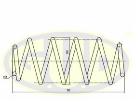 GCS015668, Пружина передняя