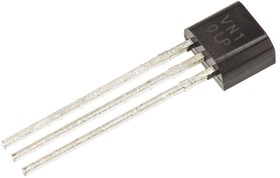 Фото 1/4 VN10LP, N-Channel MOSFET, 270 mA, 60 V, 3-Pin E-Line Diodes Inc VN10LP