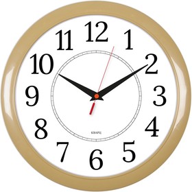 Настенные часы Бюрократ WALLC-R88P, аналоговые, бежевый