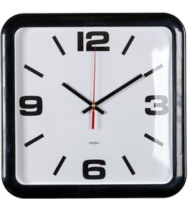 Настенные часы Бюрократ WALLC-S90P, аналоговые, черный
