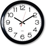 Часы настенные аналоговые Бюрократ WallC-R78PN D29см черный (WALLC-R78PN29/BLACK)