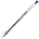 Ручка гелевая Jet, СИНЯЯ, корпус прозрачный, узел 0,5мм, линия 0,35мм, 141019